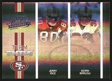 2005 Absolute Memorabilia Team Tandems Spectrum 49ers Card #22 Jerry Rice/Barlow