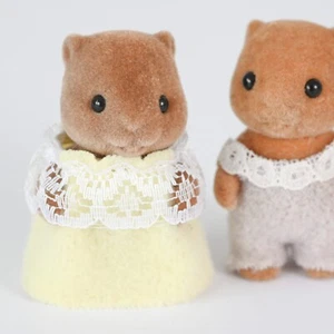 Figuras bebé castor de Sylvanian. Waters / Babblebrook vintage, Calico Critters - Imagen 1 de 5
