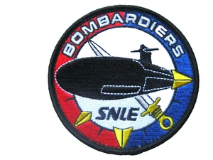 ECUSSON MARINE NATIONALE SOUS MARIN BOMBARDIERS SNLE / SNA SCRATCH AU DOS 90MM - Picture 1 of 1