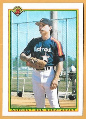 DAN SCHATZEDER HOUSTON ASTROS#69 - BOWMAN NM-MT 1990 - Image 1 of 2