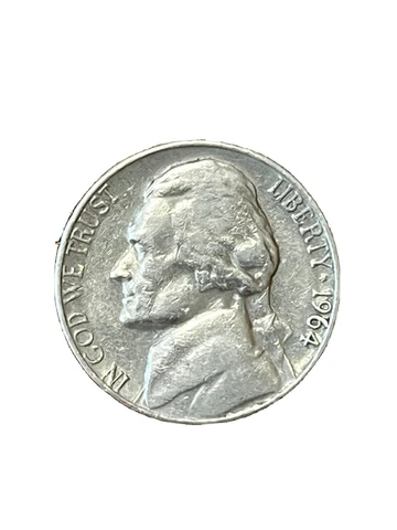 1964 Jefferson five cent nickel Denver D mint mark Cover