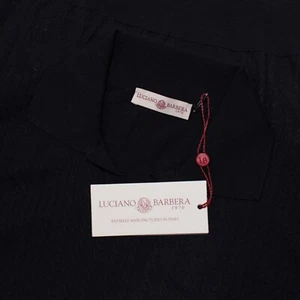 Luciano Barbera Neu mit Etikett Strick Kurzarm Poloshirt Gr. 54 US XL Blau 100% Wolle - Bild 1 von 8