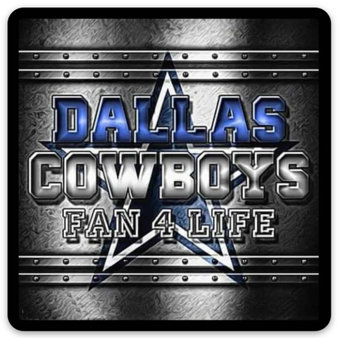 Dallas Cowboys "Fan for Life" Riveted as built Tough Type MAGNET Cover
