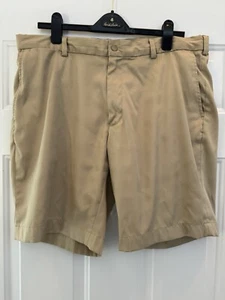 Brooks Brothers Men's Tan 9 Inch Bermuda Performance Golf Shorts - Size 38 - Picture 1 of 2