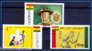 Ghana 1867 MNH 3v, Boys Scouts, Baden Powell - Picture 1 of 1