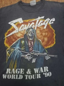 Vintage 90s SAVATAGE band SHirt Black Cotton All size S-345XL Gift For Fan HRT82 - Picture 1 of 5
