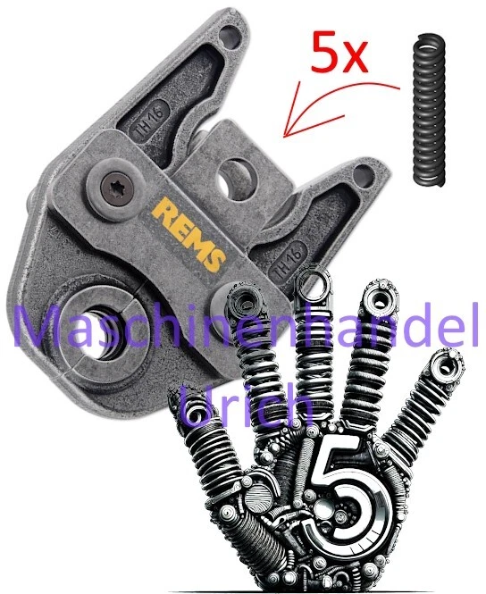 3x Ersatzfeder Reparatur Rems Pressbacke Roller Presszange Rechnung Maschine NEU