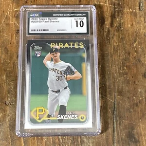 2024 Topps Update Paul Skenes #US100 Pittsburgh Pirates RC CGC 10 - Picture 1 of 2
