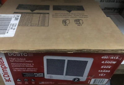 Dimplex DCSTC402TW 4000-Watt 240-Volt Forced Air Heater Wall Mount (47527) New - Image 1 of 4