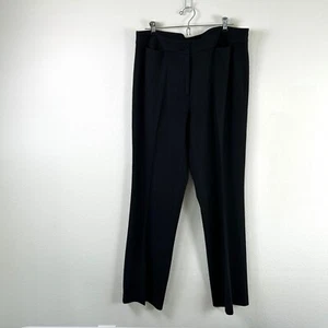 Talbots Heritage Pants Womens Size 12 Black Straight Leg Pockets Career Office - Picture 1 of 12