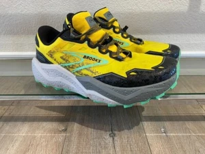 Zapatos para correr Brooks Caldera 7 amarillo limón Trail bajos para hombre 12 D - Imagen 1 de 8