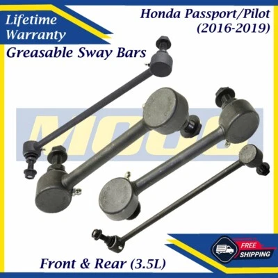 Barras estabilizadoras delanteras y traseras engrasables MOOG OEM para Honda Pilot 2016-2019, Passport Foto 1 de 4
