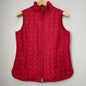 Aventura Vest Womens Size Small Zip Quilted Normcore Rustic Red Gorpcore Gilet - Picture 1 of 7