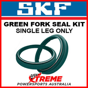 SKF Yamaha V-Star Silve/ 1100 03-09, 43mm Showa Fork Oil & Dust Seal Green 1 Leg