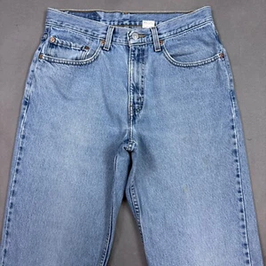 Vintage Levis Jeans Mens 32x30 Blue Light Washout Faded Denim Pants 550 Workwear - Picture 1 of 20