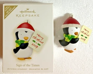 Hallmark ~ 2009 ~ SIGN OF THE TIMES ~Keepsake Ornament~ VIP EXCLUSIVE ~New/Open - Picture 1 of 15