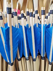 Arrows Wholesale, Traditional Wood Arrows, Medieval Longbow, recurve bow Arrows - Picture 1 of 12