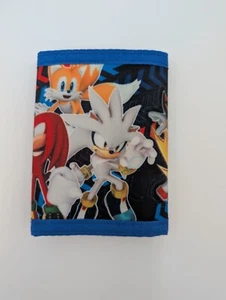 Portafoglio Trifold Sonic the Hedgehog Team SEGA mai usato videogioco regalo divertimento ragazzi - Foto 1 di 13
