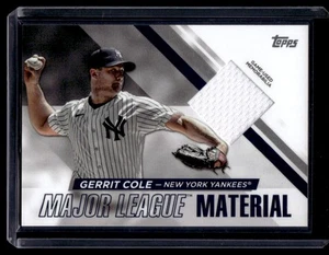Material de Grandes Ligas Serie 1 Topps 2024 Gerrit Cole New York Yankees #MLM-GC - Imagen 1 de 2