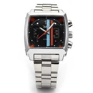 Automatic Mechanical Watch Man Watches for Men Black Stainless Steel Band - Picture 1 of 1