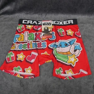 Crazy Boxer Briefs Star Wars Christmas The Mandalorian Men M Baby Yoda Grogu - L - Picture 1 of 5