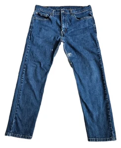 Levi Strauss 502 Blue Denim Straight Leg Fit Jeans Mens Actual Size 36×28  - Picture 1 of 18