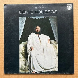 DEMIS ROUSSOS HAPPY TO BE ... LP 1976 WITH G/FOLD COVER UK - Picture 1 of 2
