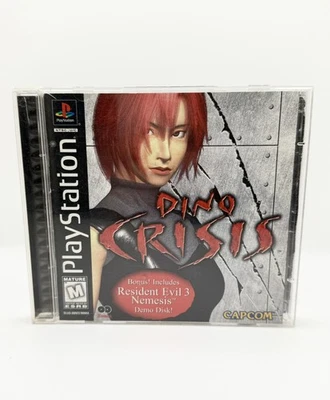 Dino Crisis PS1 With Resident Evil 3 Nemesis Demo Disk & Manual + Reg. Card,Used - Image 1 of 4