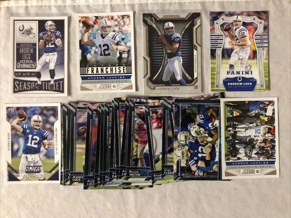 NFL Fútbol Andrew Suerte Rookie Card Team Set Más Lote de 25 Combinar Envío Foto 1 de 1