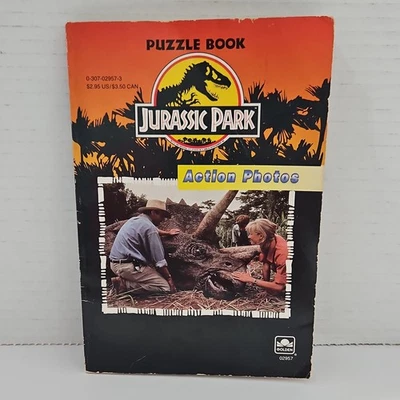 Jurassic Park (Movie) Puzzle Book With Action Photos. Golden 1993 - Image 1 of 4