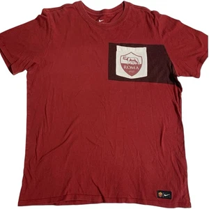 NIKE AS ROMA SQUAD POCKET MENS SOCCER SHIRT - MENS SIZE Large - Picture 1 of 7