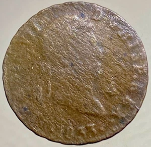 1833 Spanish 4 Maravedis Rare Coin King Ferdinand VII Castles Lions Don Pelayo - Picture 1 of 8