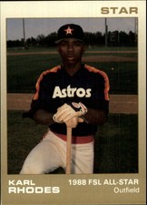 1988 Florida State League All-Stars Star #18 Karl Rhodes