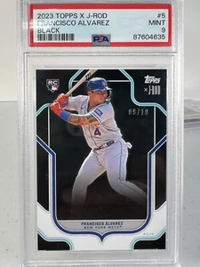 Topps X-JRod Show Out Francisco Álvarez Rookie 2023/10 PSA 9 - Imagen 1 de 2