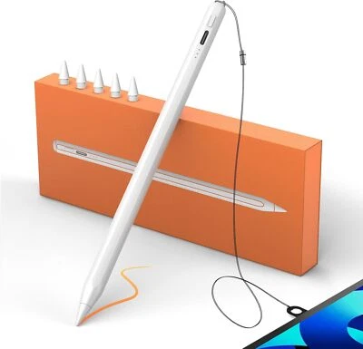 Lápiz óptico para iPad con cordones antipérdida, 13 minutos carga rápida palma rechazo Foto 1 de 4