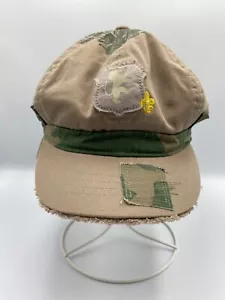 Cabbie Womens Hat Cap Size Medium Geen Camo Fleur-de-lis - Picture 1 of 5