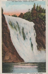 La Chute Montmorency Falls Quebec Canada Postcard - Bild 1 von 2
