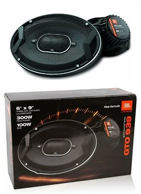 BRAND NEW JBL GTO939 6X9" 600W 3 OHM 3 WAY FULL RANGE CAR AUDIO STEREO SPEAKERS - Image 1 of 3