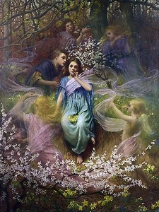 Phantasy Engel Mädchen Fliese Wandbild Küche Bad Wand Spritzschutz Marmor Keramik - Bild 1 von 12
