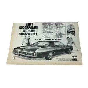 Dodge Polara 1970 anuncio impreso original vintage - Imagen 1 de 3