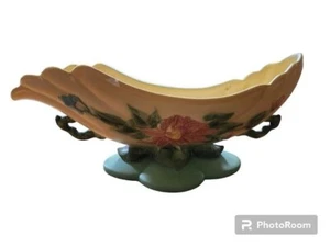 Vintage 1950's Hull Pottery Woodland Art Pottery Console Bowl W29 USA With Chip - Picture 1 of 15
