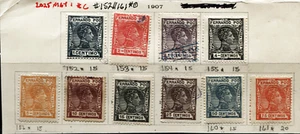 🦋🦋SPANISH GUINEA, 1907 Ed152-161`MH,OG with Ed#158used Sc#58-61 - Picture 1 of 1