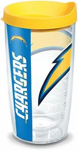 Tervis LA Chargers NFL Wrap 16-Ounce Tumbler Travel Drinkware NEW Yellow Lid - Picture 1 of 1