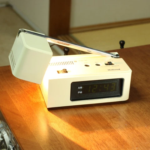 National Digital Alarm Clock with Folding Light Vintage Super Rare #765 Cover