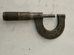Micrómetro mecánico vintage sin marca - probado - aprox. 5" de largo - Imagen 1 de 2