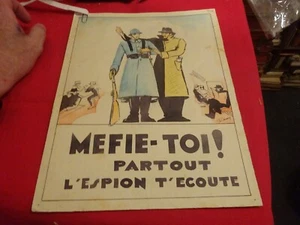 PERANY - Projet ou reproduction d'affiche de la guerre 14-18. Méfie-toi ! - Picture 1 of 4