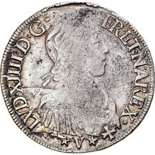 [#877156] Coin, France, Louis XIV, Écu de Navarre à la mèche longue, Ecu, 1655, 