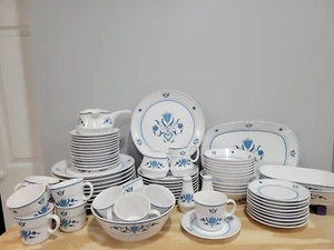 Noritake Progression Blue Haven Place Setting - Pick - Picture 1 of 22