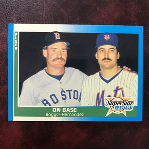 1987 Fleer BRILLANTE Set BOGGS HERNANDEZ #637 RED SOX METS ** COMO NUEVO ** ALTO GRADO ** - Imagen 1 de 1