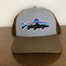 Patagonia Fitz Roy Trout Bear Brown/Gray Trucker Hat  STY 38008 SP18 SnapBack